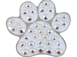 Navika Swarovski Crystal Paw White Marker