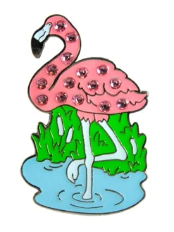 Navika Swarovski Crystal Flamingo Marker