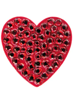 Navika Swarovski Crystal Heart Red Marker