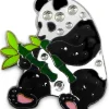 Navika Swarovski Crystal Panda Marker