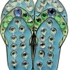Navika Swarovski Crystal Flipflop Blue Marker
