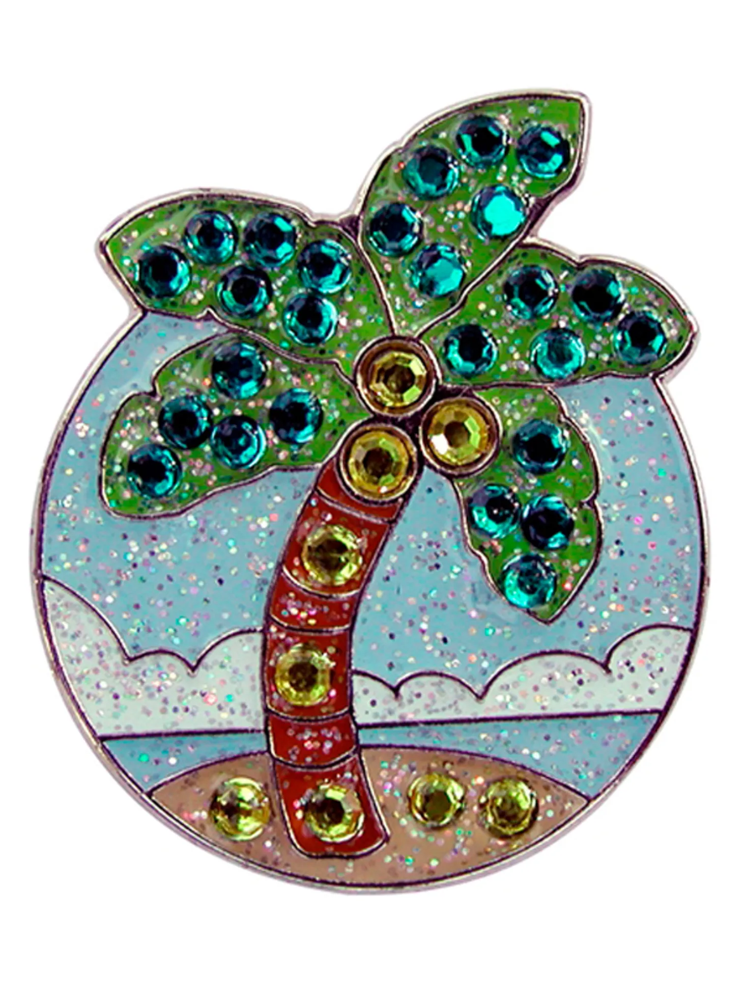 Navika Swarovski Crystal Palm Tree Marker