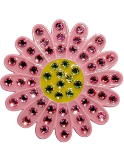 Navika Swarovski Crystal Sunflower Pink Marker