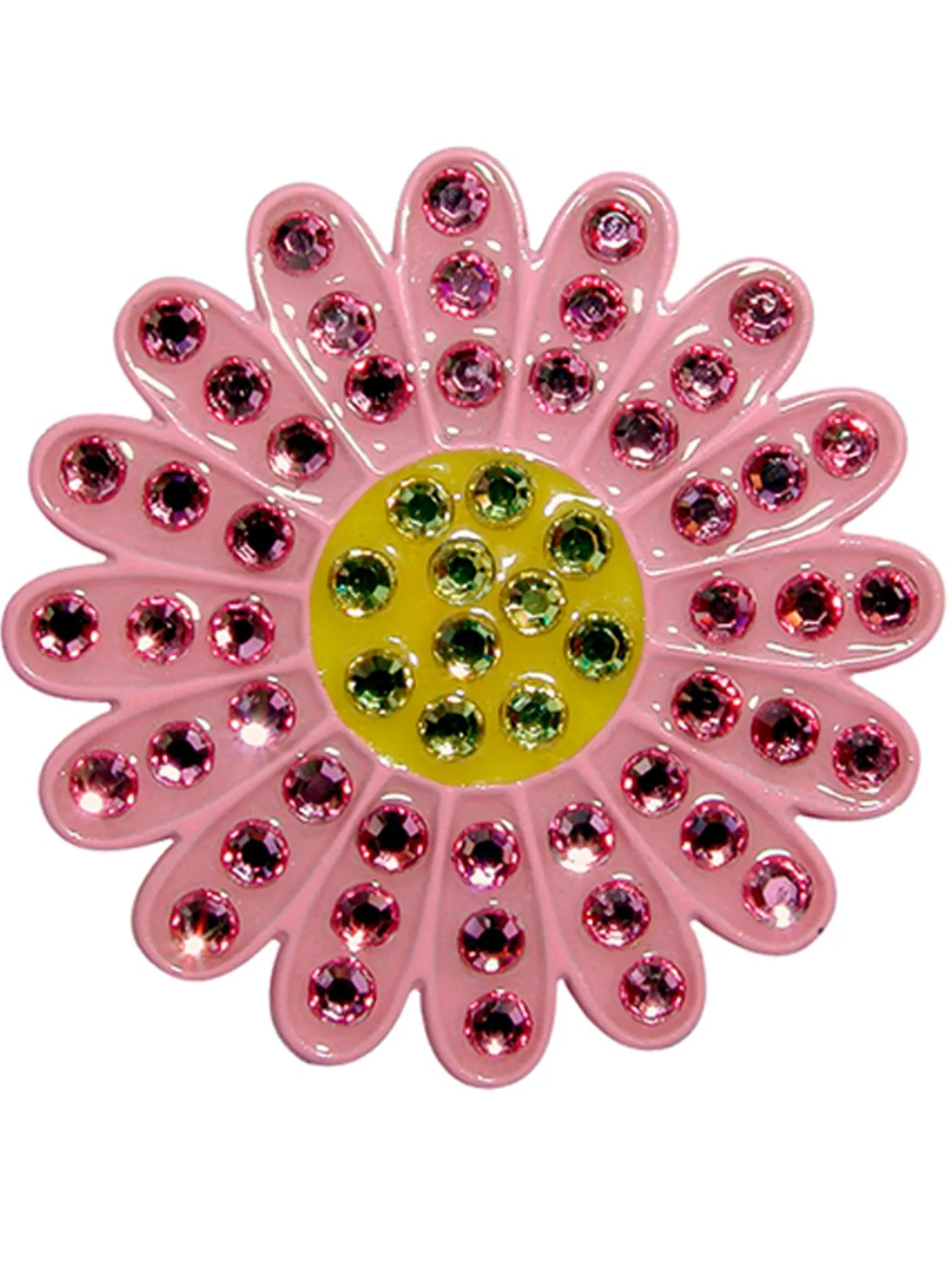 Navika Swarovski Crystal Sunflower Pink Marker