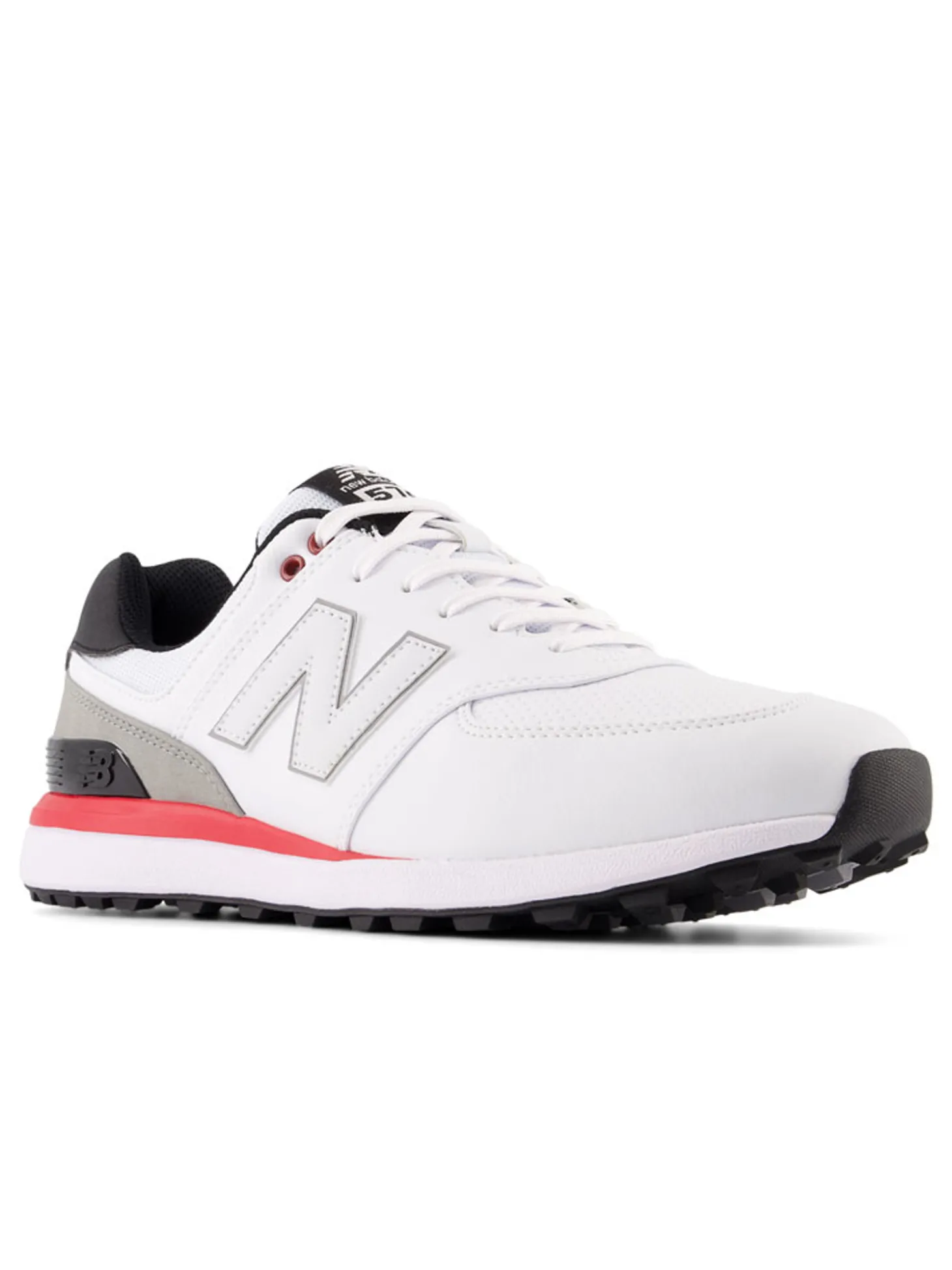 New Balance 574 Greens v2 Golf Shoes - White/Red/Black