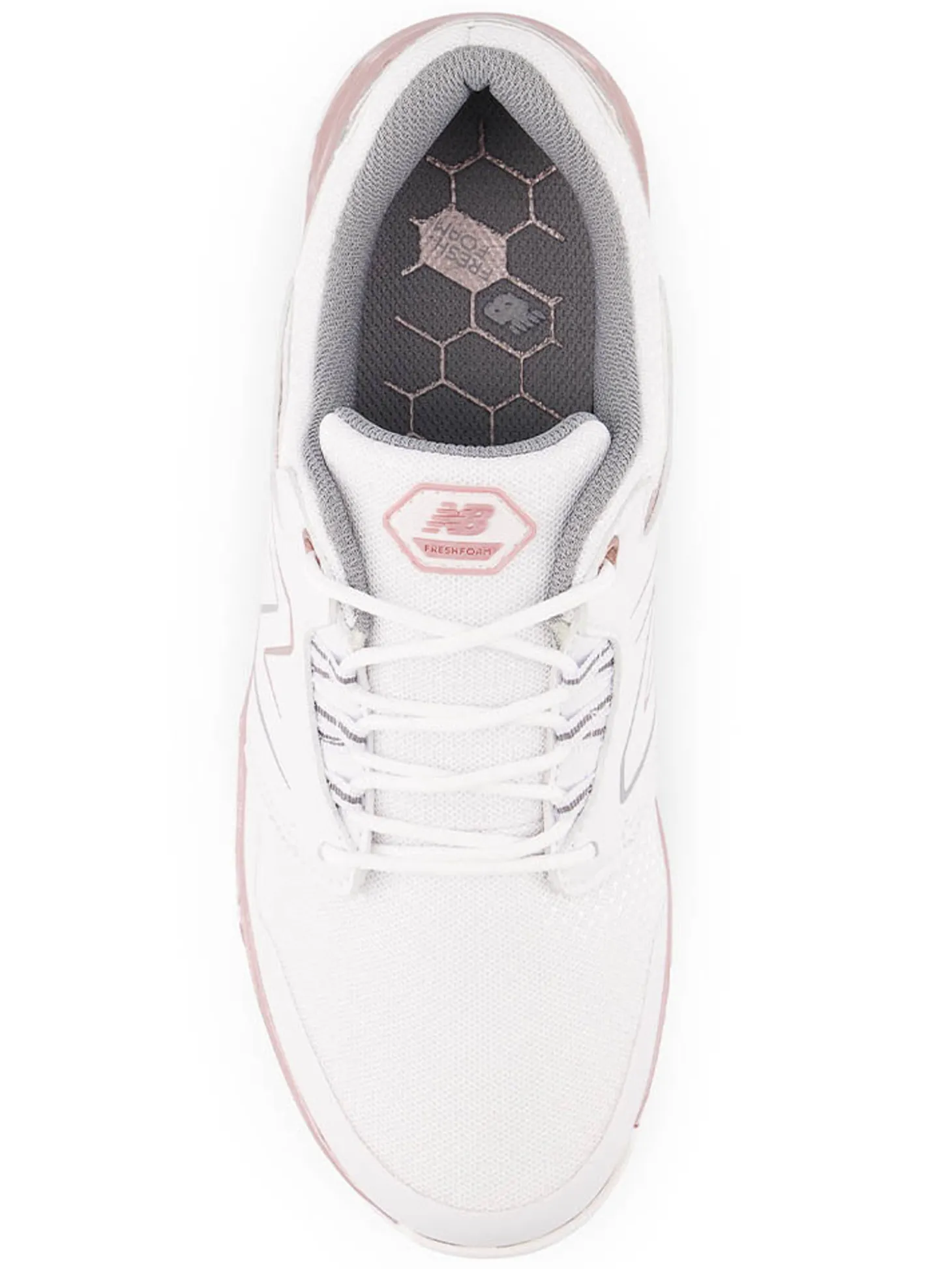 New Balance Women's Fresh Foam Links SL V2 Golf Shoes - White/Rose Gold