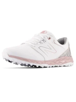 New Balance Women's Fresh Foam Links SL V2 Golf Shoes - White/Rose Gold