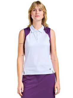 Nivo Women's Charlotte Polo - White/Plum