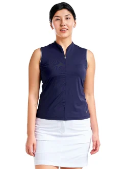 Nivo Women's Fergie Sleeveless Mock - Navy