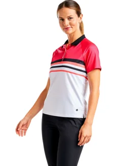 Nivo Women's Finley Short Sleeve Mock - Cherry