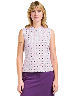 Nivo Women's Linnea Sleeveless Mock - Coral Reef