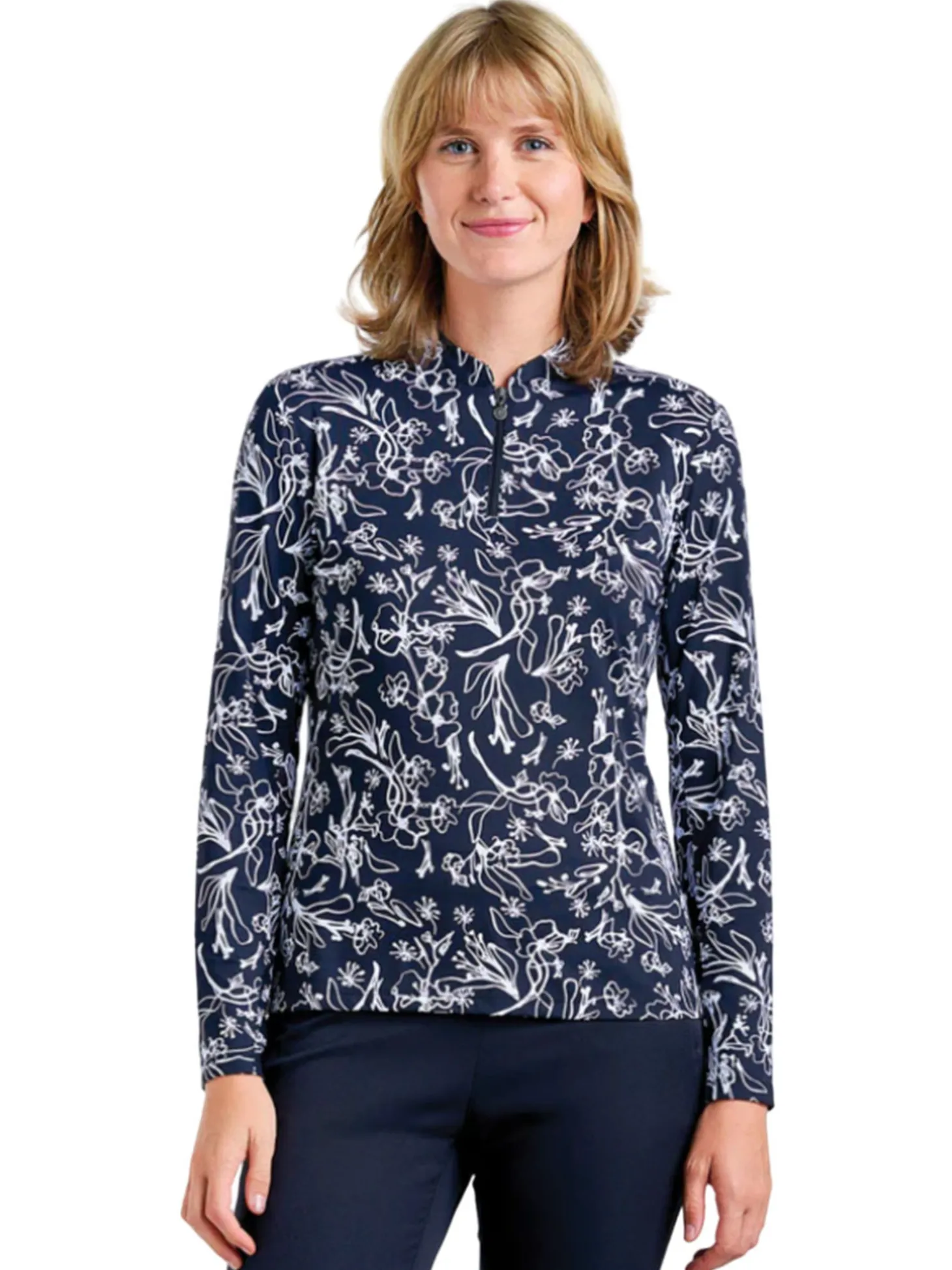 Nivo Women's Lolita Long Sleeve Mock - Black