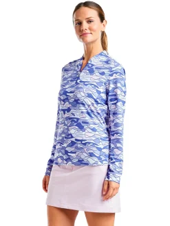 Nivo Women's Lolita Long Sleeve Livcool Mock - Cobalt