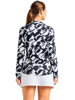 Nivo Women's Lolita Long Sleeve Livcool Mock - Black/White