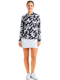 Nivo Women's Lolita Long Sleeve Livcool Mock - Black/White