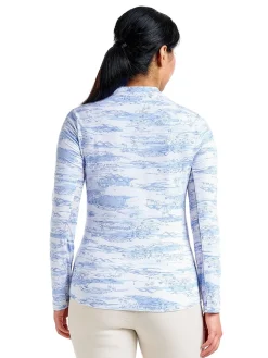 Nivo Women's Lolita Long Sleeve Livcool Mock - Gentle Blue