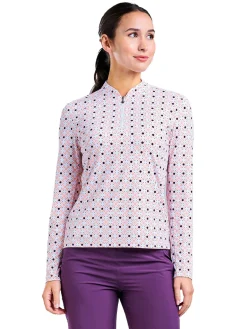 Nivo Women's Lolita Long Sleeve Mock - Coral Reef