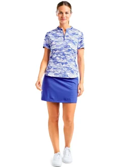 Nivo Women's Lynda Short Sleeve Mock - Cobalt