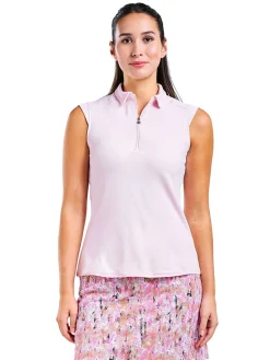 Nivo Women's Nikki II Sleeveless Polo - Pink Sugar