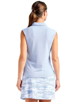 Nivo Women's Nikki II Sleeveless Polo - Gentle Blue