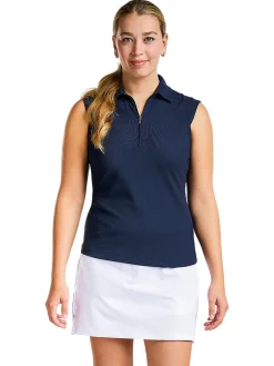 Nivo Women's Nikki Sleeveless Polo - Navy