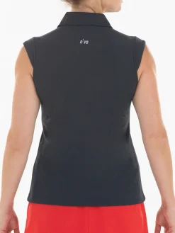 Nivo Women's Nikki Sleeveless Polo - Black