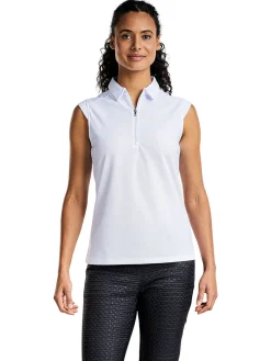 Nivo Women's Nikki Sleeveless Polo - White