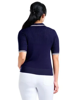 Nivo Women's VY Light Sweater Polo - Navy