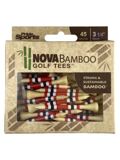 Nova Bamboo Striped Golf Tees - 3.25