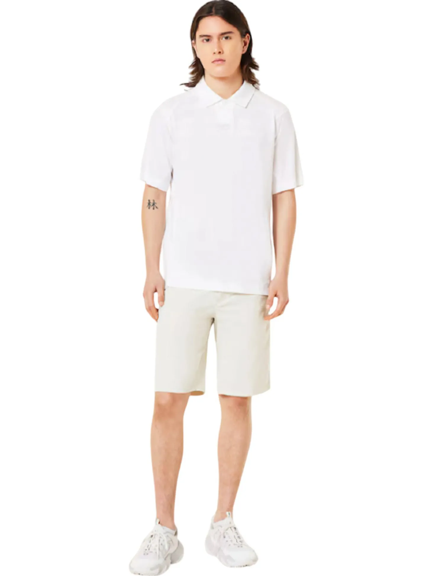 Oakley C1 Wave Length Stripe Polo - White