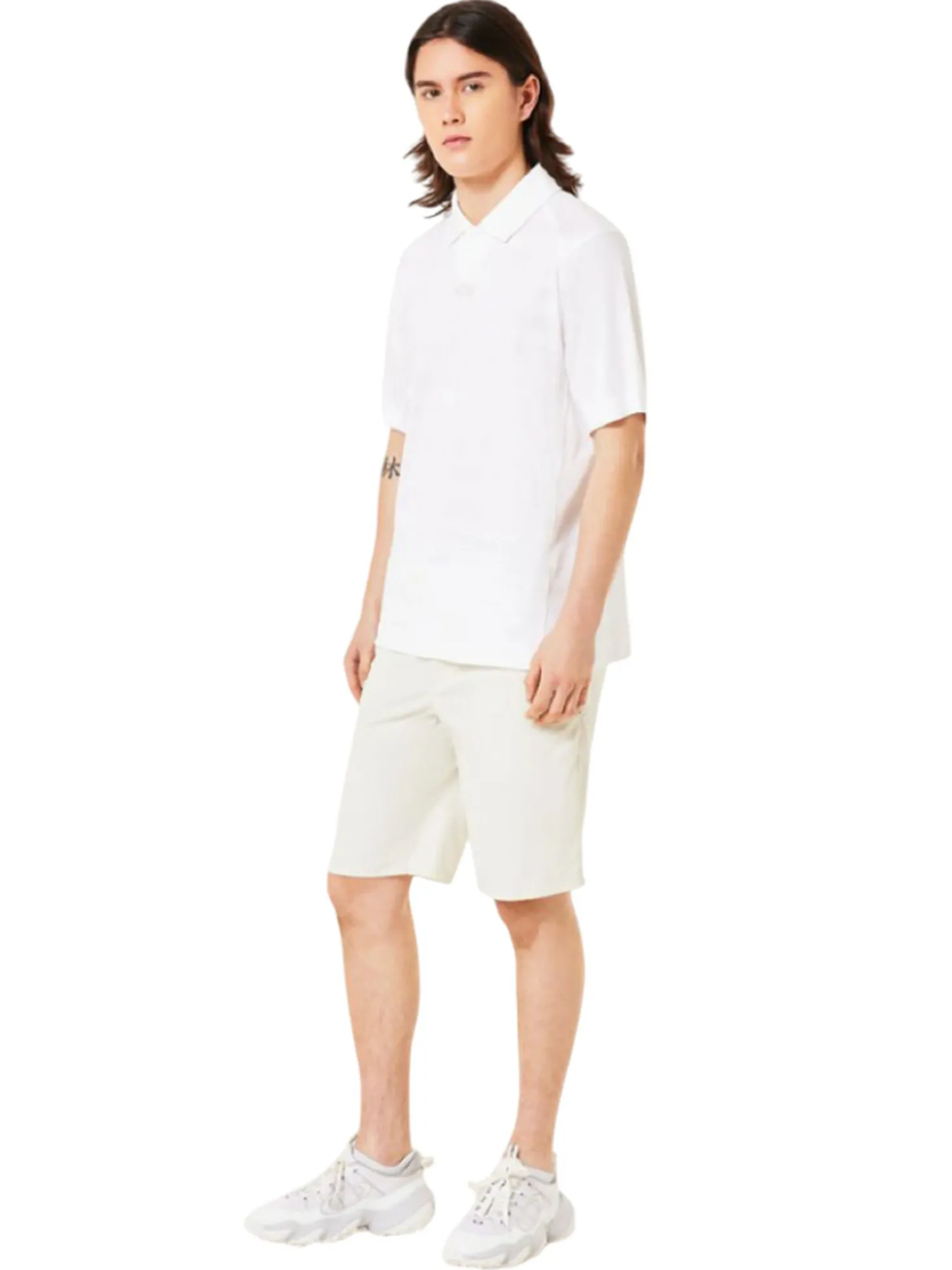 Oakley C1 Wave Length Stripe Polo - White