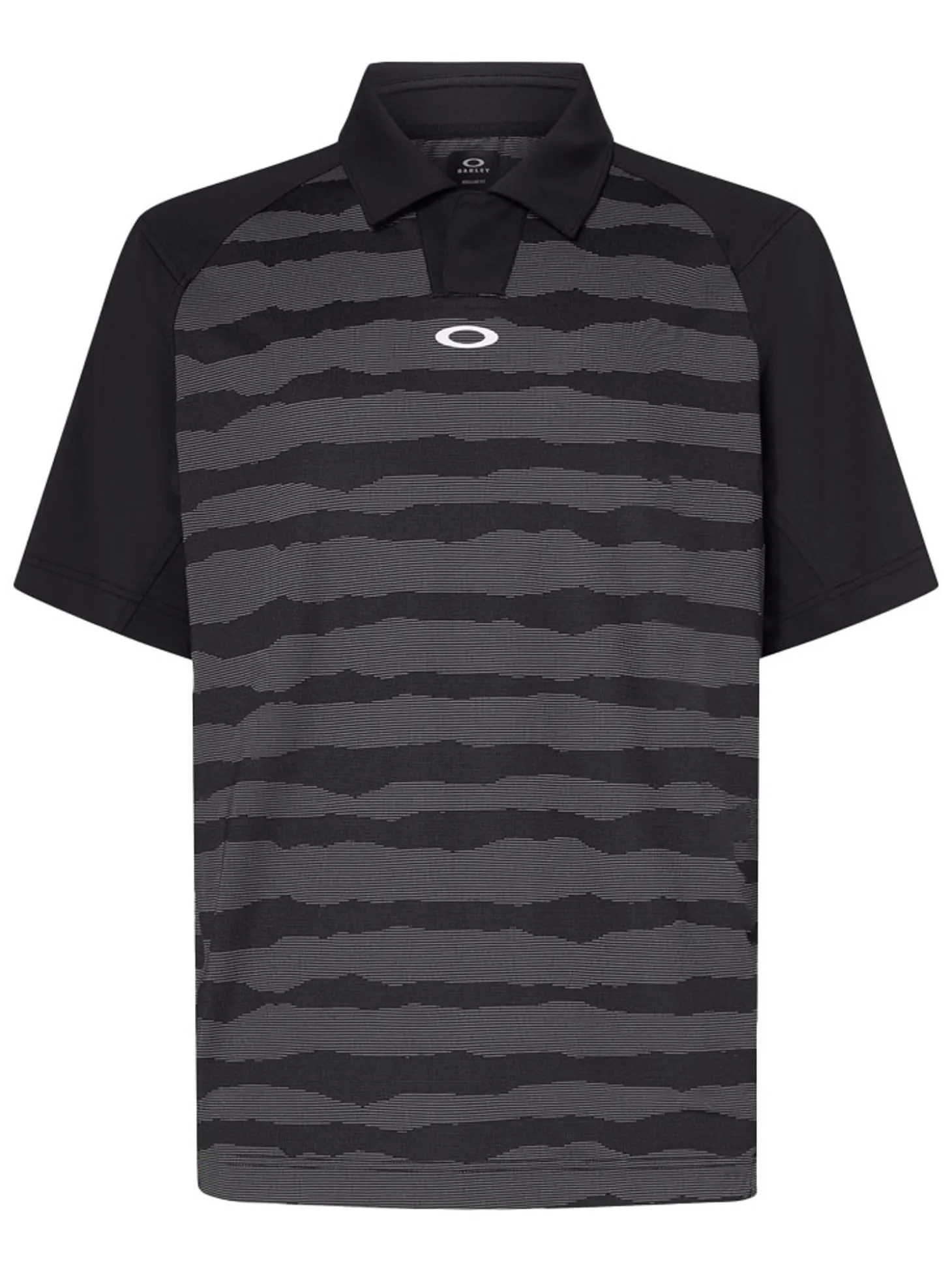 Oakley C1 Wave Length Stripe Polo - Blackout