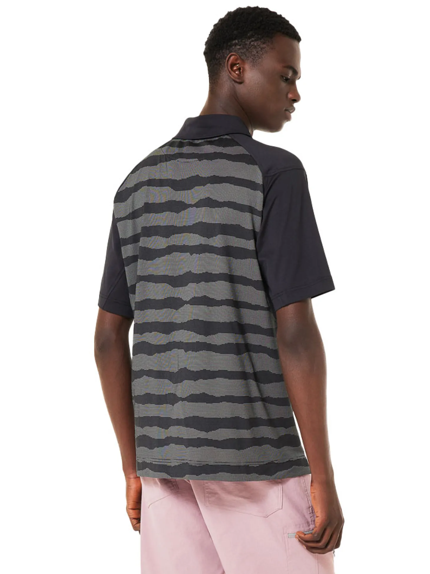 Oakley C1 Wave Length Stripe Polo - Blackout