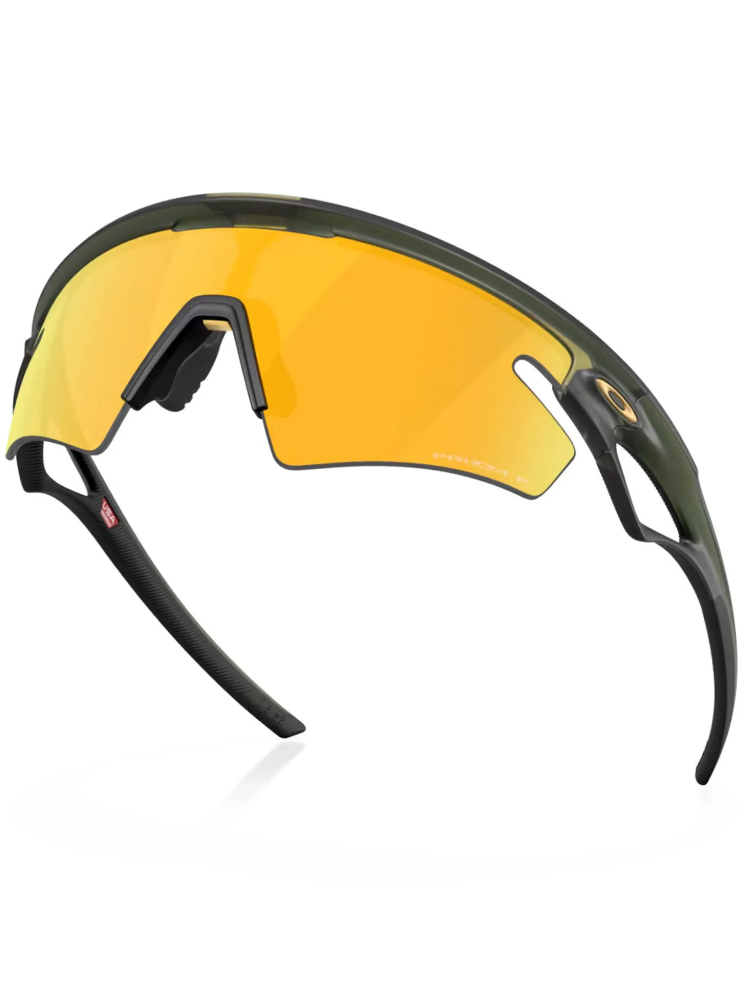 Oakley Sphaera Slash Sunglasses - Matte Olive Ink w/ Prizm 24K Polarised