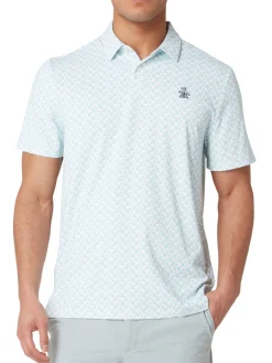 Original Penguin All Over Lifesaver Print Polo - Bright White