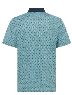 Original Penguin Bohemian Jacquard Block Polo - Black Iris