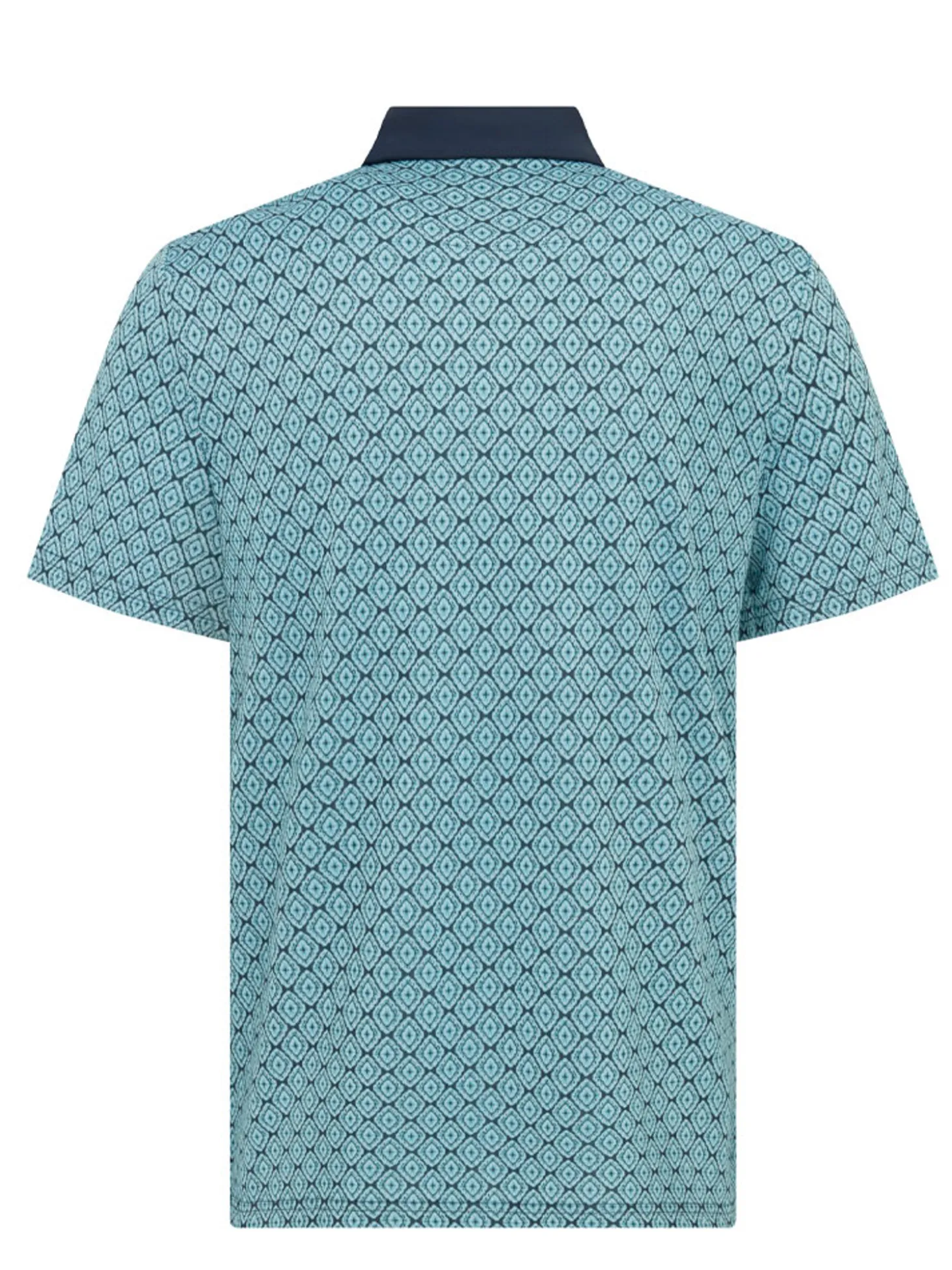 Original Penguin Bohemian Jacquard Block Polo - Black Iris