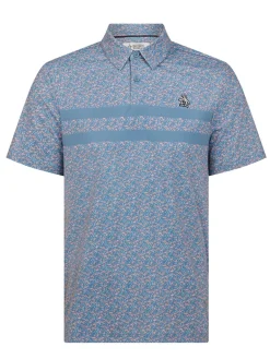 Original Penguin Engineered Novelty Stripe Polo - Quiet Harbour