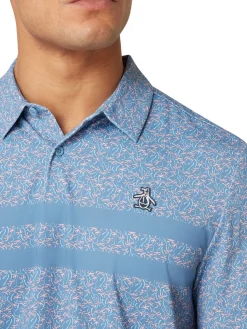 Original Penguin Engineered Novelty Stripe Polo - Quiet Harbour