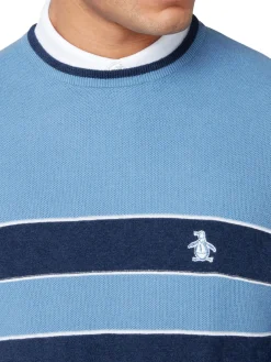 Original Penguin Heritage Mixed Media Sweater - Quiet Harbour