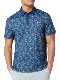 Original Penguin Lattice Cocktail Earl Polo - Black Iris