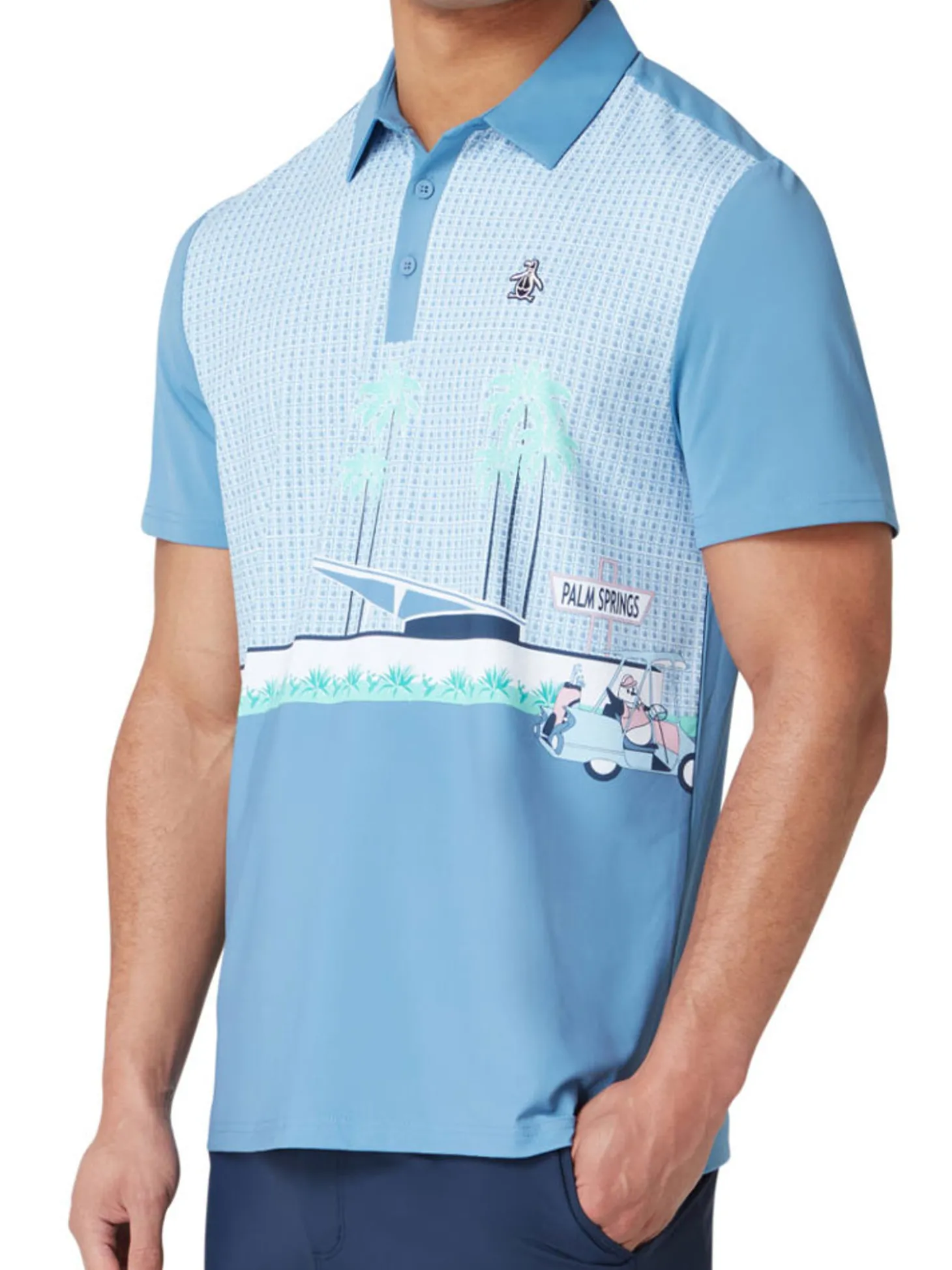 Original Penguin Palm Springs Block Polo - Quiet Harbour