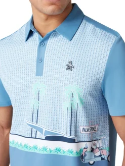 Original Penguin Palm Springs Block Polo - Quiet Harbour