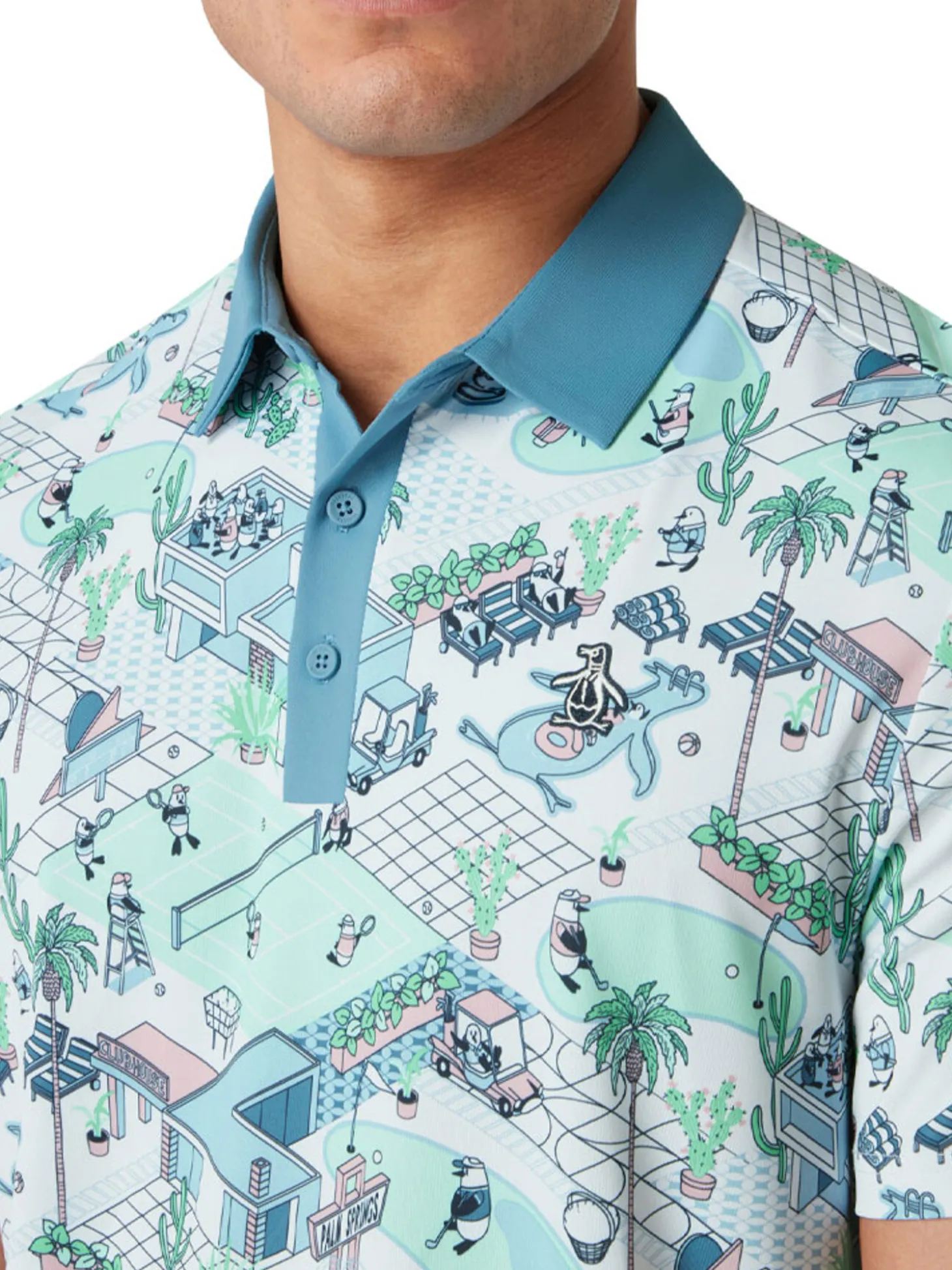 Original Penguin Palm Spring Polo - Bright White