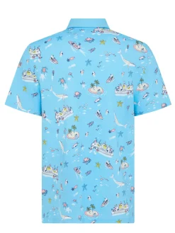 Original Penguin Pete N' The Boat Polo - Blue Grotto