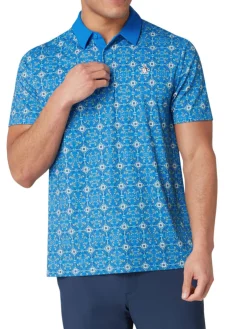 Original Penguin Pete's Cocktail Windowpane Polo - French Blue