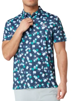 Original Penguin Pete's Travel Tags Caddy Polo - Black Iris