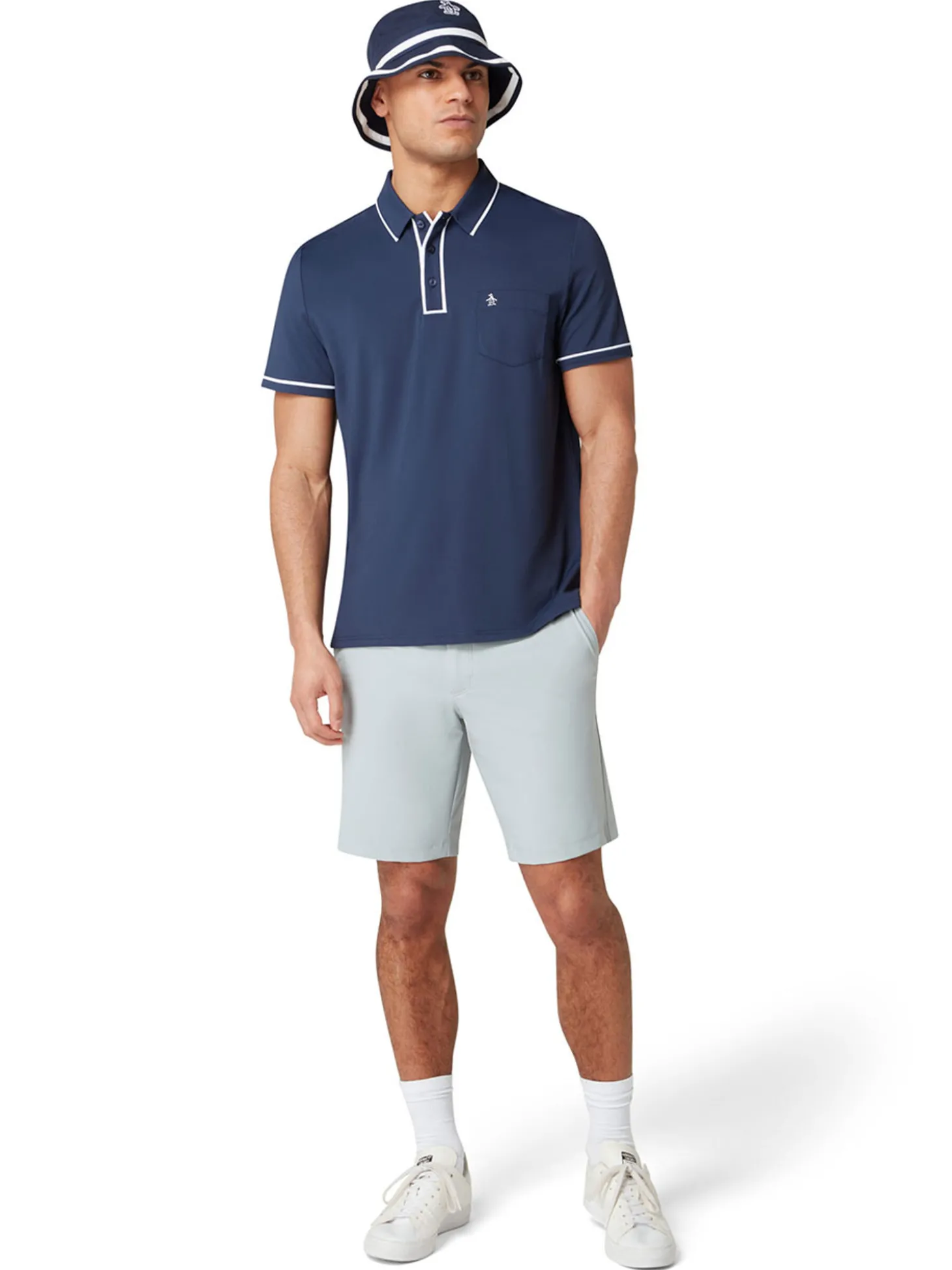 Original Penguin The Technical Earl Polo - Black Iris