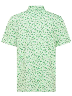Original Penguin Underwater Mosaic Geo Polo - Spruce Stone