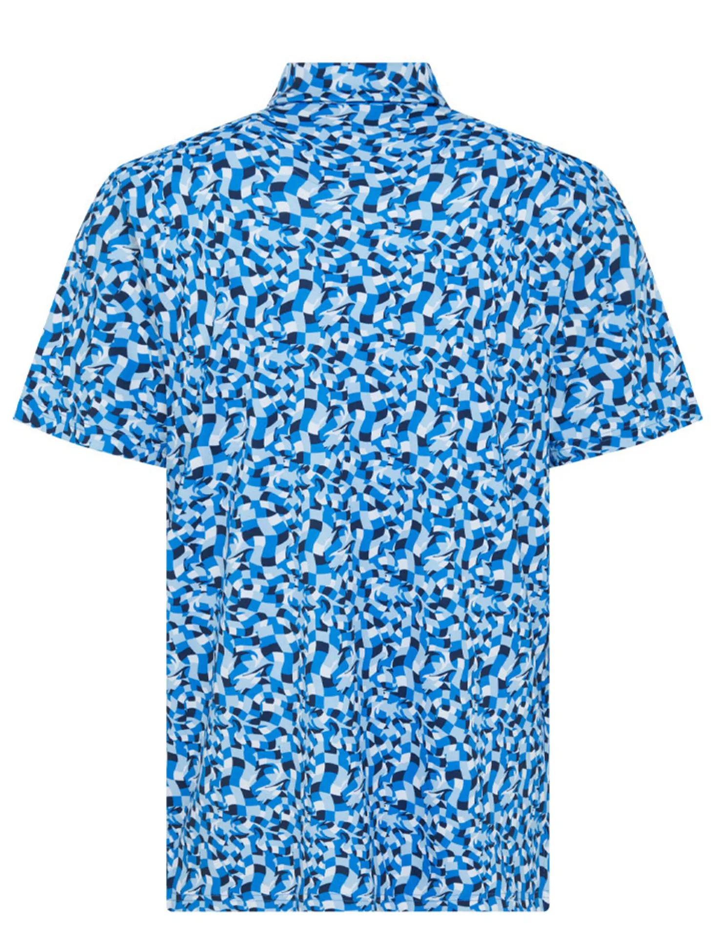 Original Penguin Underwater Mosaic Geo Polo - French Blue